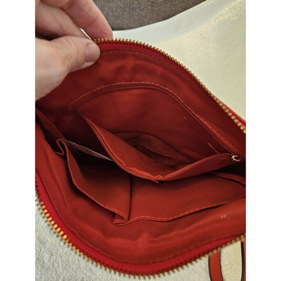 Aldo Red Purse Handbag with adjustable strap  10" x 11" - Picture 8 of 11